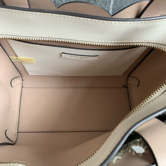 KATE SPADE White Eyelet MAGNOLIA Purse Tote MINA - Picture 4 of 9